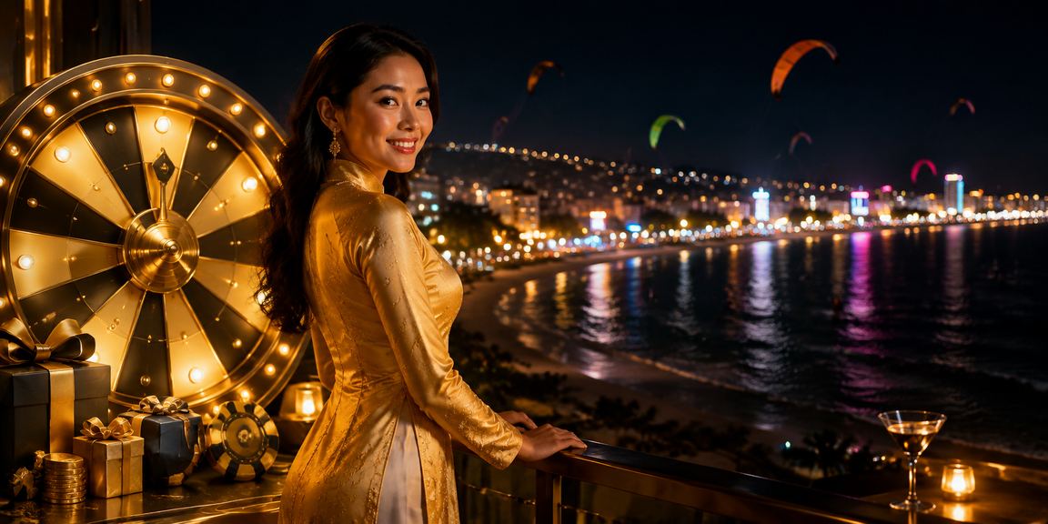 Cô gái áo dài tại Mũi Né tham gia chương trình quay số trúng thưởng và nhận ưu đãi